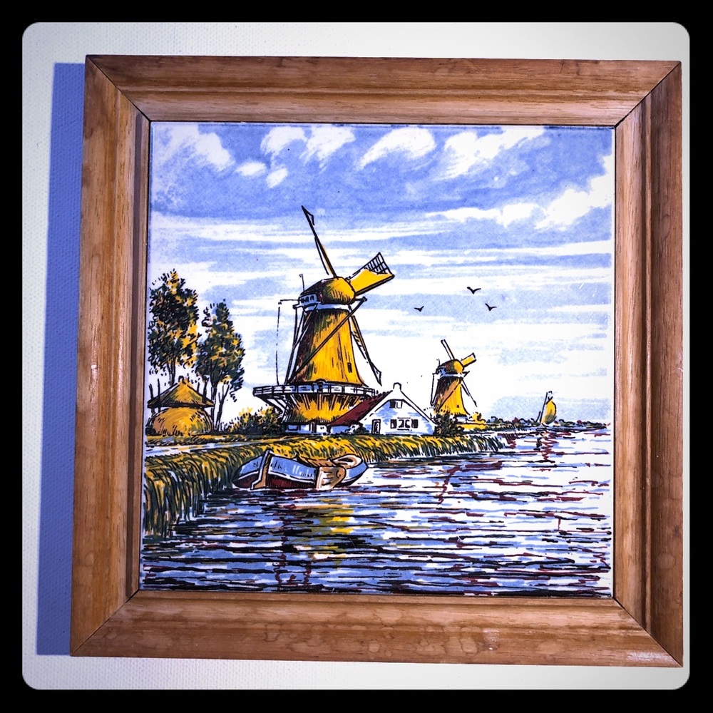 Holland Delft Artist Hand Painted Ceramic Tile